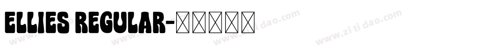 Ellies Regular字体转换